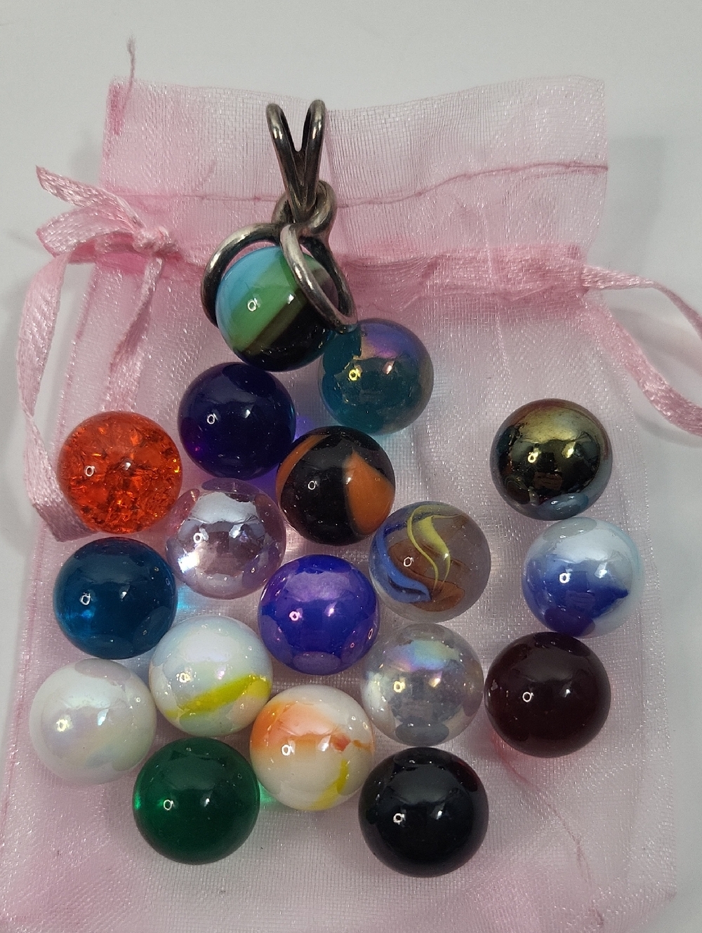 Modern Multi Bead Ball Pendant